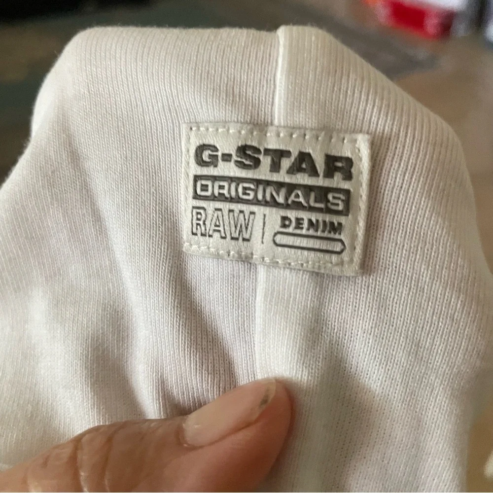 G-Star raw White Short Sleeve Tee vneck size 3X